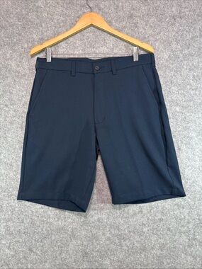Ben Hogan Shorts - Mens 32 - Blue Performance Stretch Microfiber Golf Casual